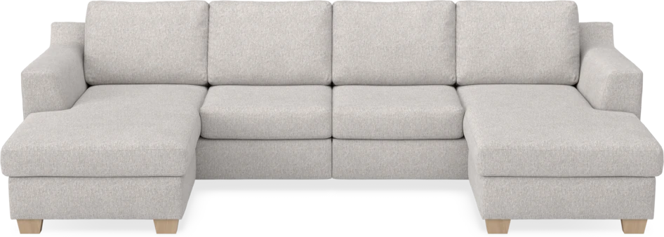 Friday - 2-sits soffa med två schäslonger - Grå