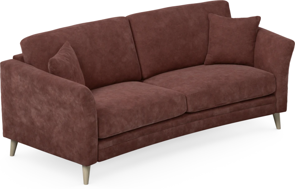 Eden - 2,5-sits soffa svängd - Röd
