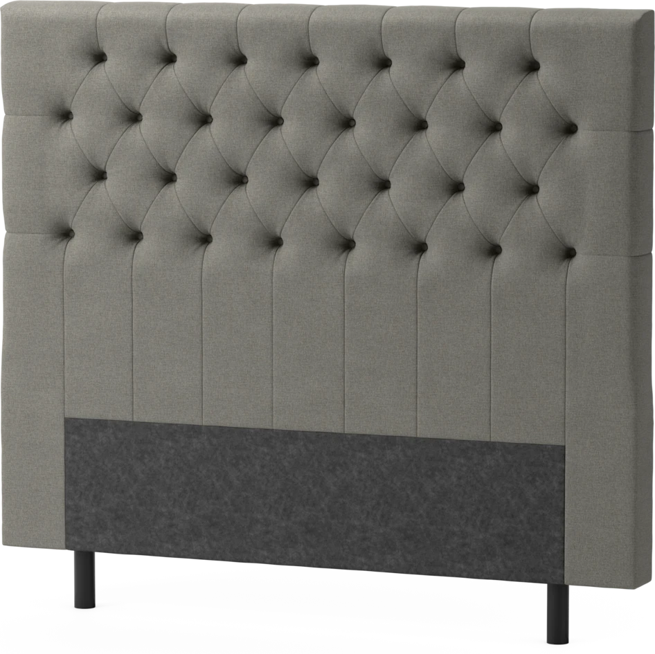 Delux Pikerad XL - Sänggavel, 90-210 cm - Grå