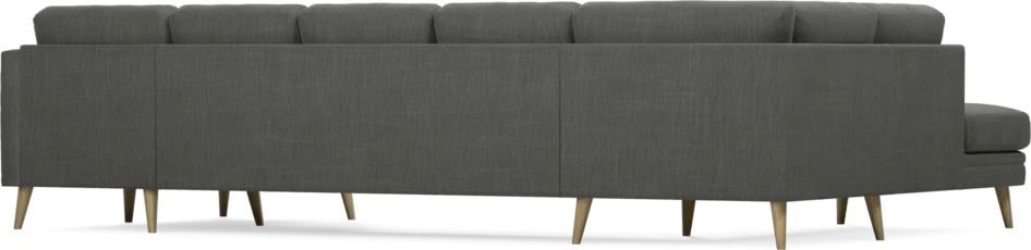 Eden - 3-sits soffa med divan vänster och schäslong höger - Grå