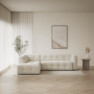 Bella - 3-sits soffa med divan vänster - Beige