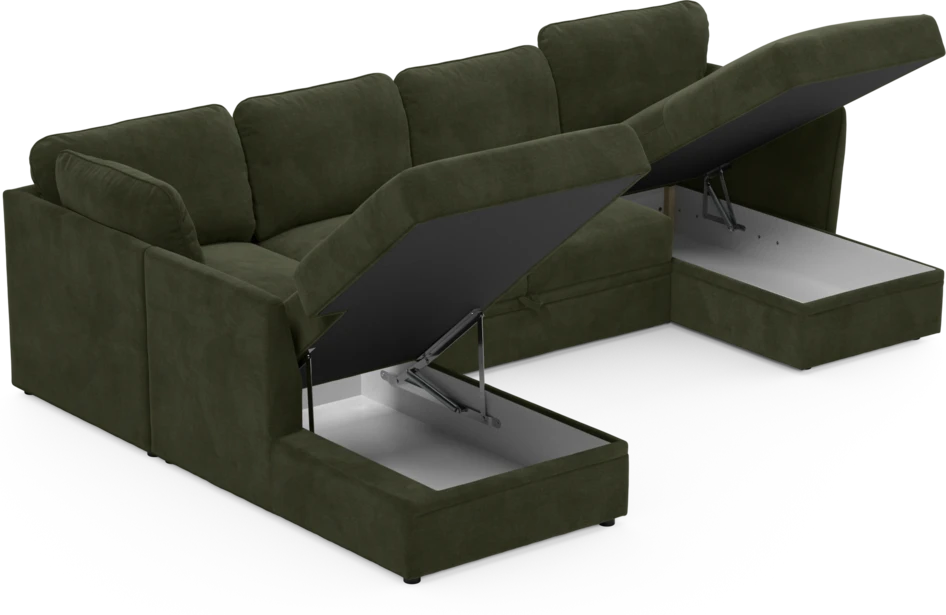 Öland - Bäddsoffa med divan vänster och schäslong höger - Beige