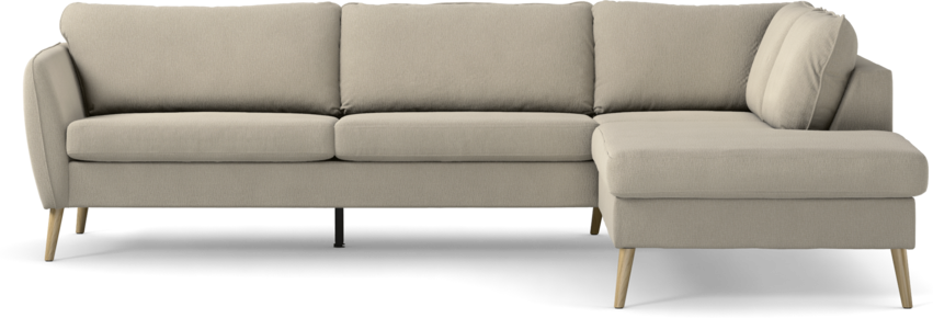 County - 2,5-sits soffa med divan höger - Grå