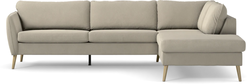 County - 2,5-sits soffa med divan höger - Grå