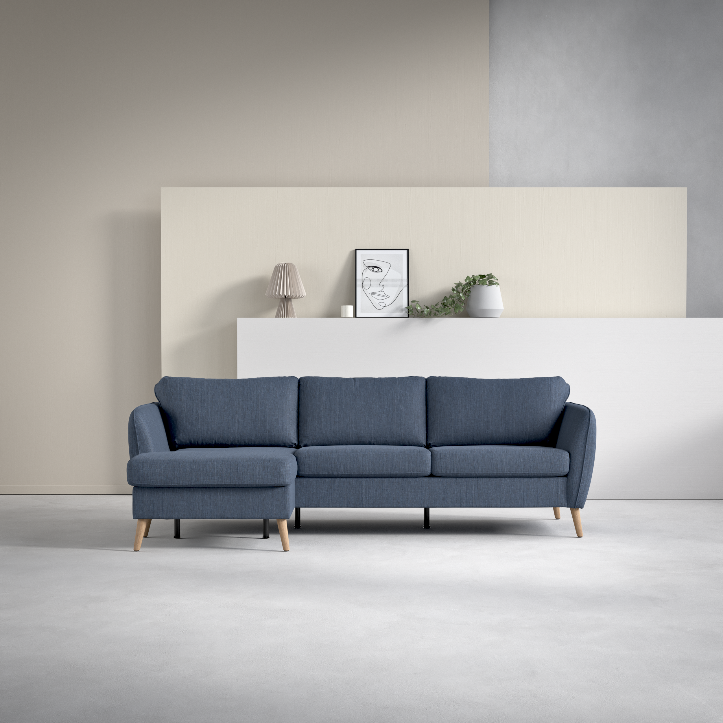 County - 3-sits soffa med flyttbar schäslong - inspiration