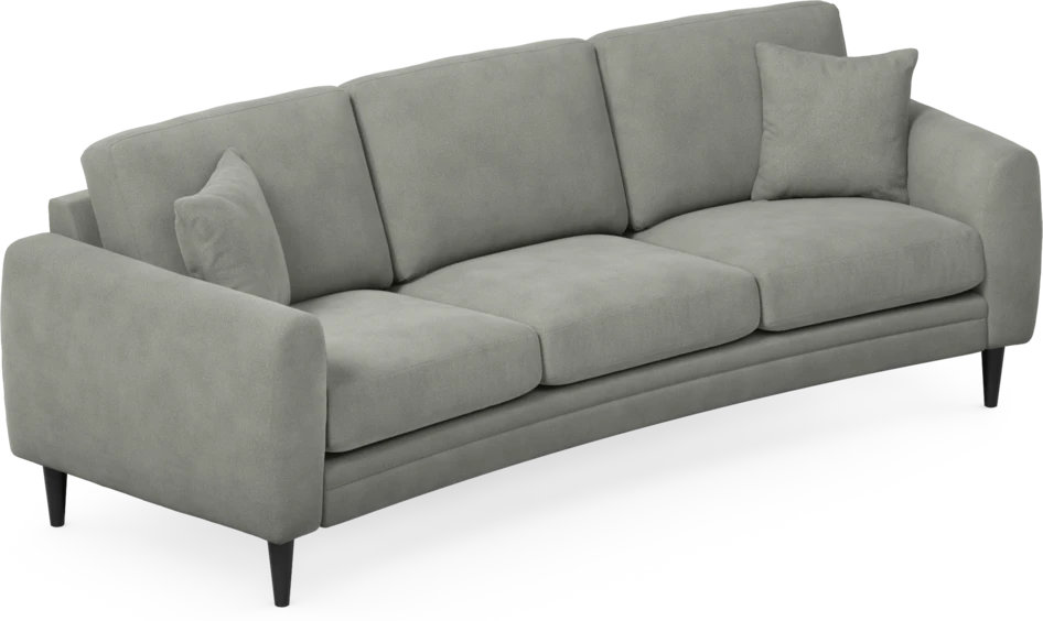 Eden - 3-sits soffa svängd - Grå