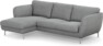 Madison Lux - 2-sits soffa med schäslong vänster - Grå