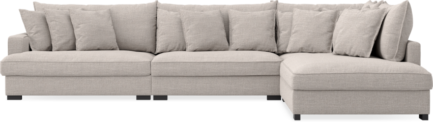 Rossi - 4-sits soffa med divan höger - Beige