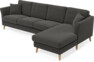 Eden - 3-sits soffa med schäslong - Grå