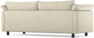 Cherrie - 2,5-sits soffa, hel dyna, fast klädsel - Beige