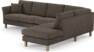 Eden - 3-sits soffa med divan - Gul