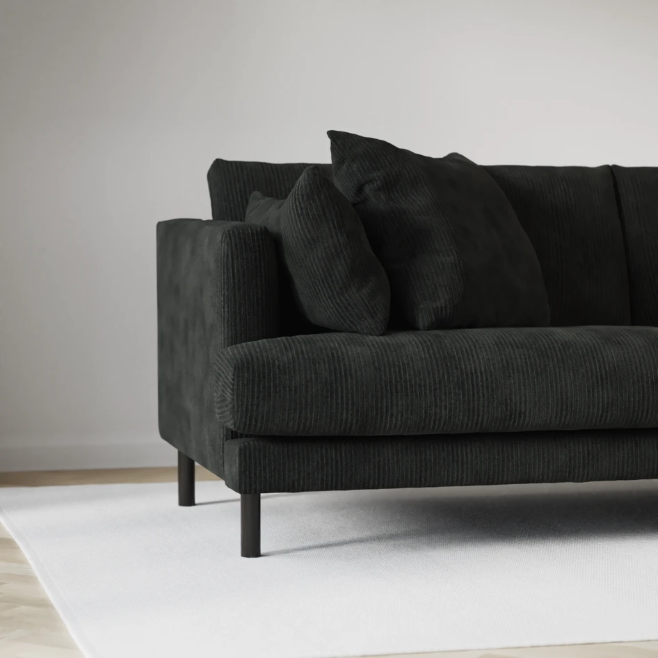 Harper - 3-sits soffa med divan höger - Grå