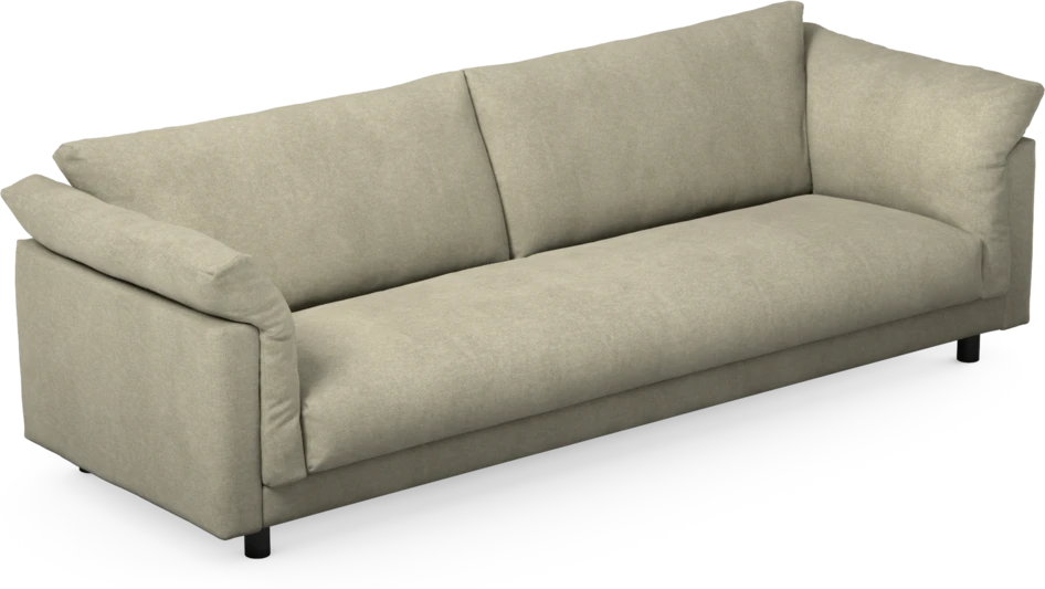 Cherrie - 4-sits soffa, hel dyna, fast klädsel - Beige