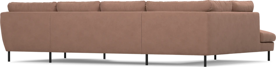 Madison Lux - 2-sits soffa med divan vänster och schäslong höger - Rosa