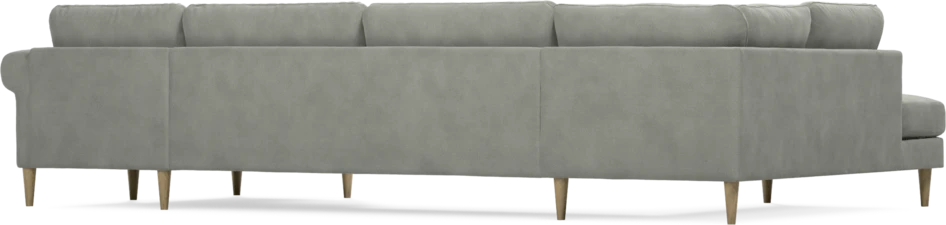 Bridge - 3-sits soffa med divan vänster och schäslong höger - Grå