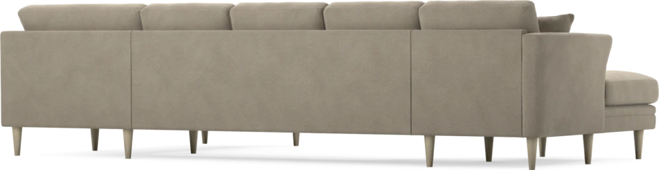 Eden - 3-sits soffa med schäslong vänster och divan höger - Beige