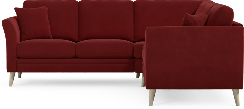 Eden - Hörnsoffa, 2+2-sits - Röd