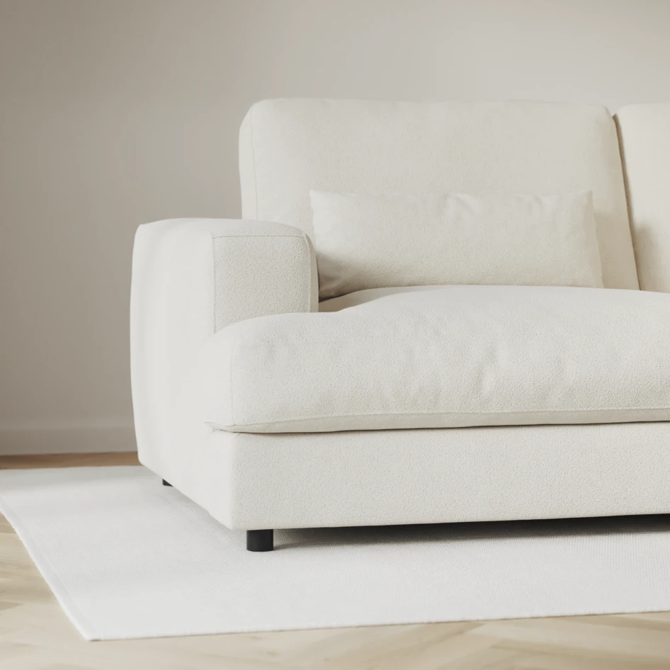 Noma - 3-sits soffa - Vit