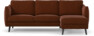 Madison - 2-sits soffa med schäslong höger - Orange