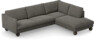 Madison Lux - 3-sits soffa med divan höger - Grå