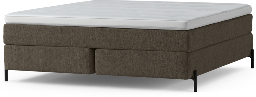 Delux Sense - Kontinentalsäng, dubbelsäng med bäddmadrass och sängben