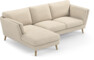 Madison Lux - 2-sits soffa med schäslong vänster - Beige