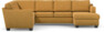 Friday - Hörnsoffa, 2+3-sits med schäslong höger - Gul