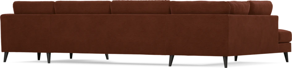 Bridge - 3-sits soffa med divan vänster och schäslong höger - Orange