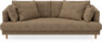 Harper - 3-sits soffa, hel dyna - Brun