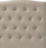 Delux Välvd - Sänggavel, 90-210 cm - Beige