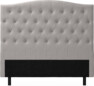 Delux Välvd - Sänggavel, 90-210 cm - Grå