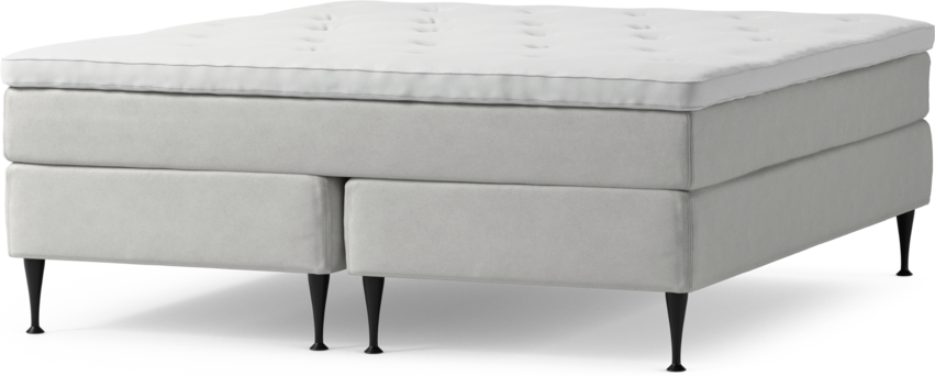 Delux Sense - Kontinentalsäng, dubbelsäng med bäddmadrass och sängben