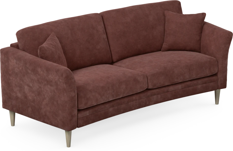 Eden - 2,5-sits soffa svängd - Röd
