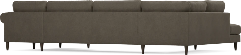 Bridge - 3-sits soffa med divan vänster och schäslong höger - Brun