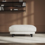 Cherrie - Fotpall 100, fast klädsel - Beige
