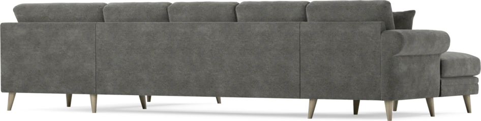 Eden - 3-sits soffa med schäslong vänster och divan höger - Grå