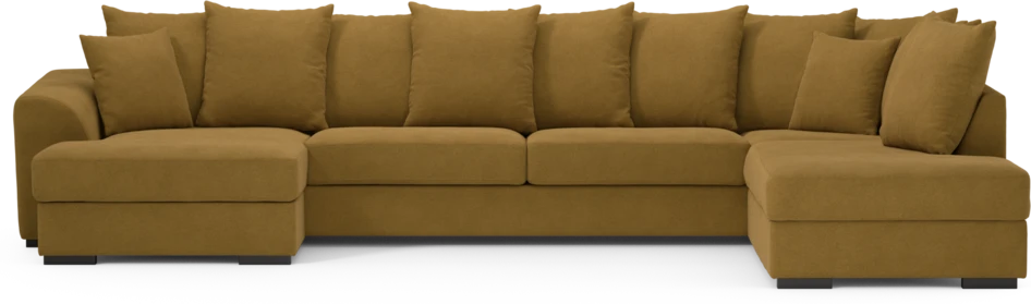 Town - 3-sits soffa med divan höger och schäslong vänster - Gul