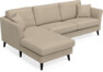 Eden - 2,5-sits soffa med schäslong - Beige