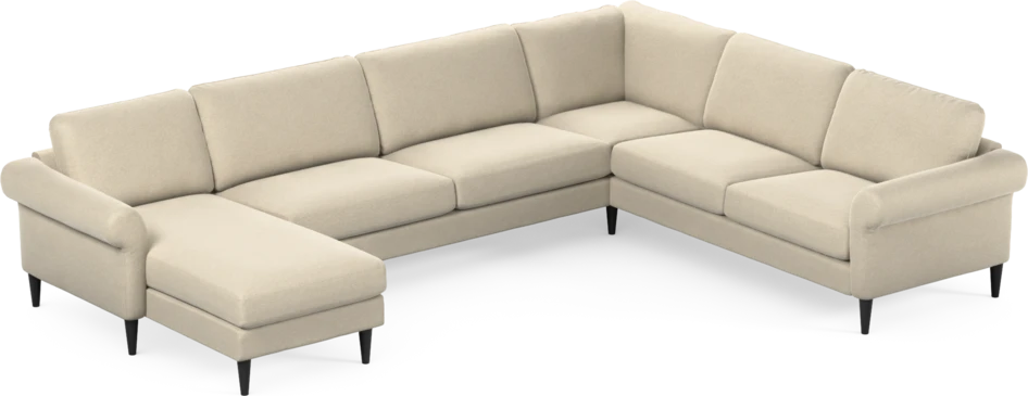 Bridge - Hörnsoffa, 3+2-sits med schäslong vänster - Beige