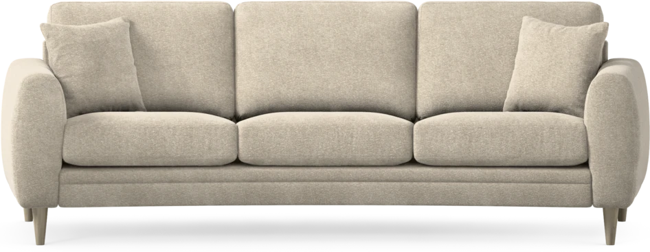 Eden - 3-sits soffa svängd - Beige