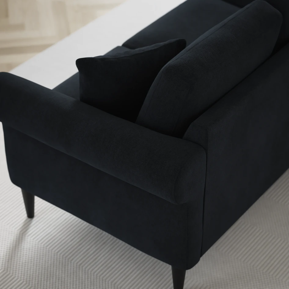 Eden - 3-sits soffa med divan vänster och schäslong höger - Blå