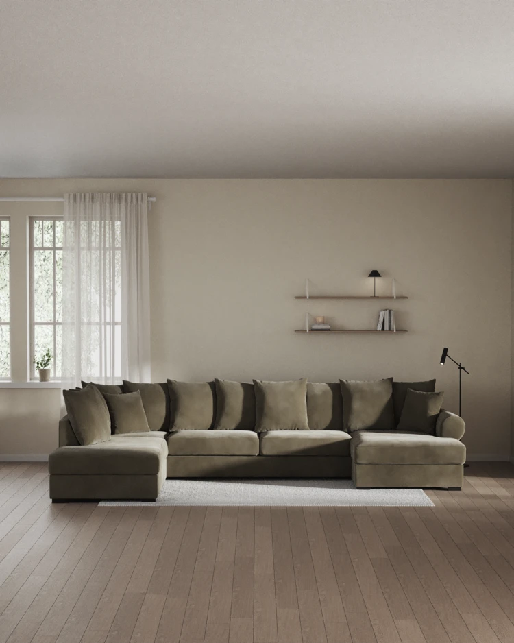 Town - 3-sits soffa med divan vänster och schäslong höger - inspiration