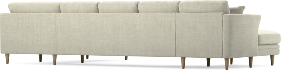 Eden - 3-sits soffa med schäslong vänster och divan höger - Beige