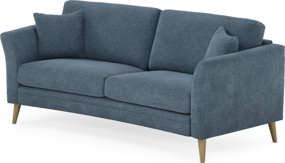 Eden - 2,5-sits soffa svängd - Blå