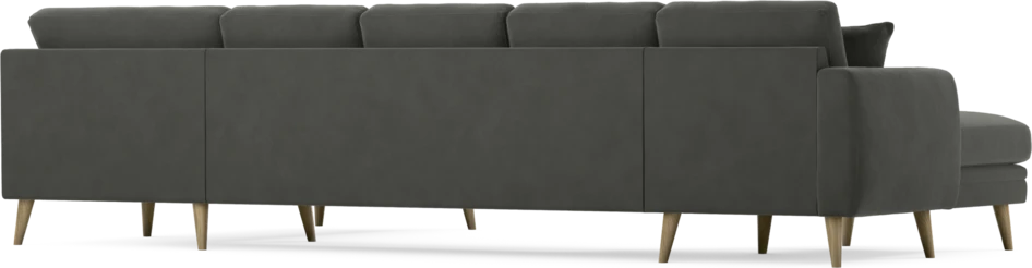 Eden - 3-sits soffa med schäslong vänster och divan höger - Grå