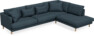 Harper - 3-sits soffa med divan höger - Blå