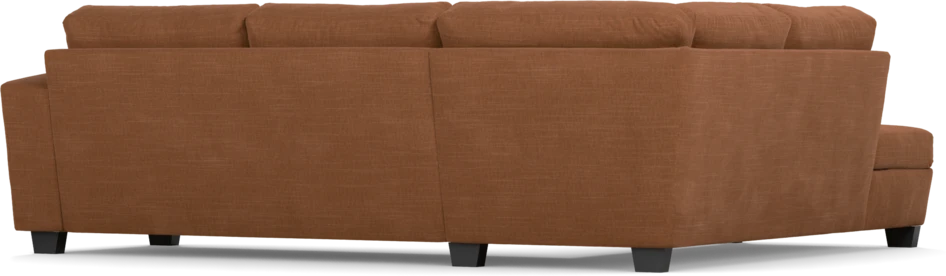 Friday - 2,5-sits soffa med divan vänster - Orange