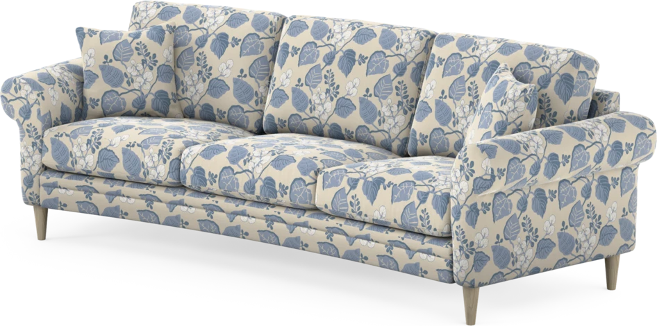 Eden - 3-sits soffa svängd - Flerfärgad