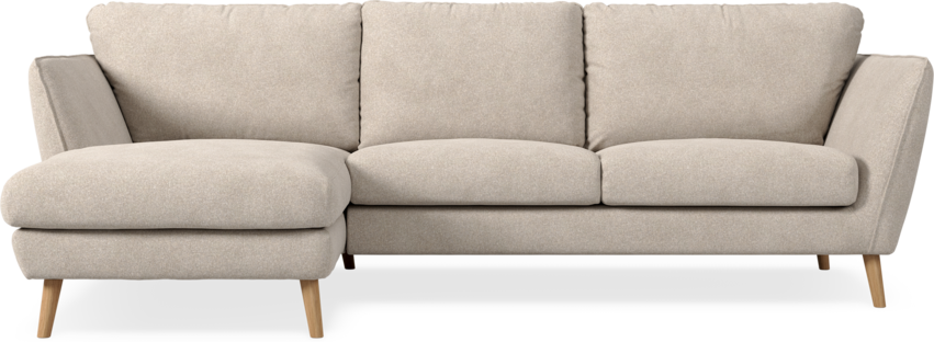Madison Lux - 2-sits soffa med schäslong vänster - Vit