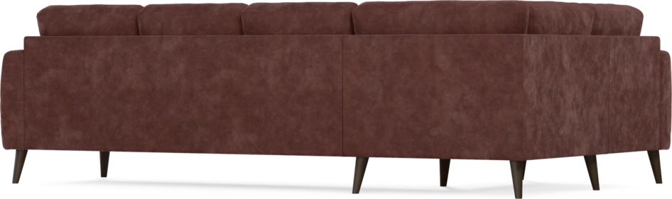 Eden - Hörnsoffa, 1+3-sits - Röd